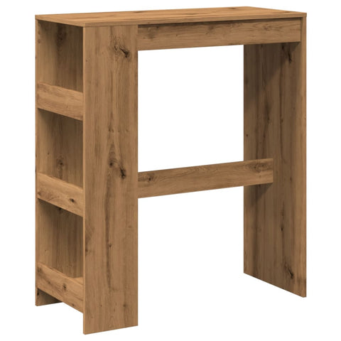 vidaXL Bar Table with Racks Artisan Oak 90x40x103.5 cm Engineered Wood