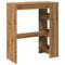 vidaXL Bar Table with Racks Artisan Oak 90x40x103.5 cm Engineered Wood