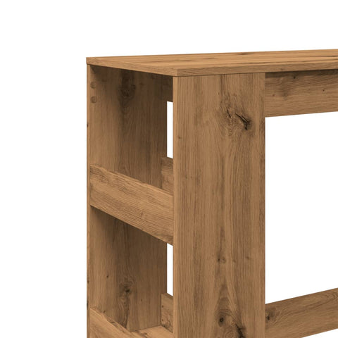 vidaXL Bar Table with Racks Artisan Oak 90x40x103.5 cm Engineered Wood
