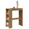 vidaXL Bar Table with Racks Artisan Oak 90x40x103.5 cm Engineered Wood