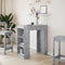 vidaXL Bar Table with Racks Concrete Grey 95x47x103.5 cm Engineered Wood