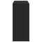vidaXL Bar Table with Shelf Black 124x46x103.5 cm Engineered Wood
