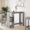 vidaXL Bar Table with Shelf Grey Sonoma 124x46x103.5 cm Engineered Wood