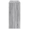vidaXL Bar Table with Shelf Grey Sonoma 124x46x103.5 cm Engineered Wood