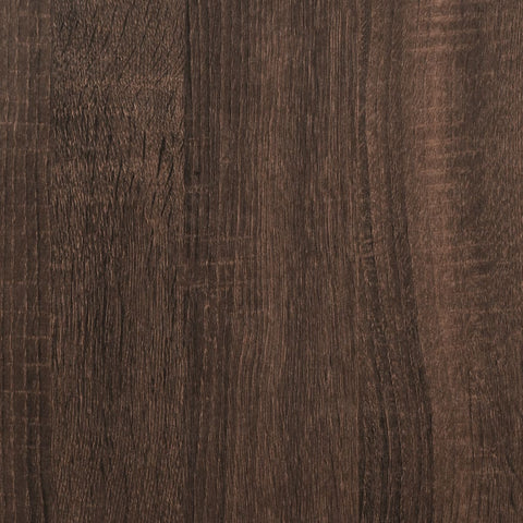 vidaXL Bar Table with Shelf Brown Oak 124x46x103.5 cm Engineered Wood
