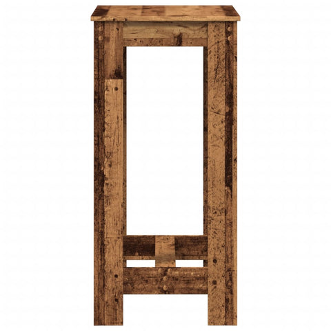 vidaXL Bar Table Old Wood 51x50x103.5 cm Engineered Wood