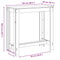 vidaXL Bar Table White 102x50x103.5 cm Engineered Wood