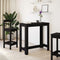 vidaXL Bar Table Black 102x50x103.5 cm Engineered Wood