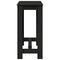 vidaXL Bar Table Black 102x50x103.5 cm Engineered Wood