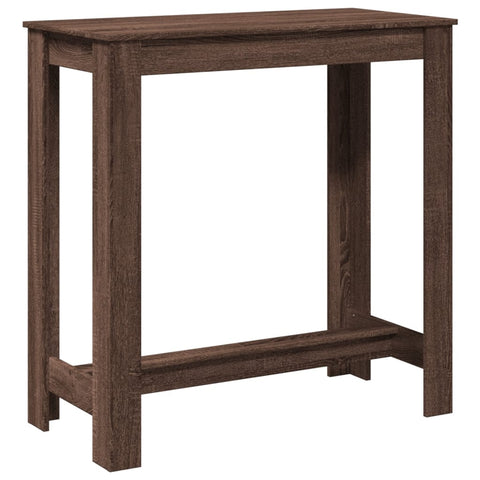 vidaXL Bar Table Brown Oak 102x50x103.5 cm Engineered Wood