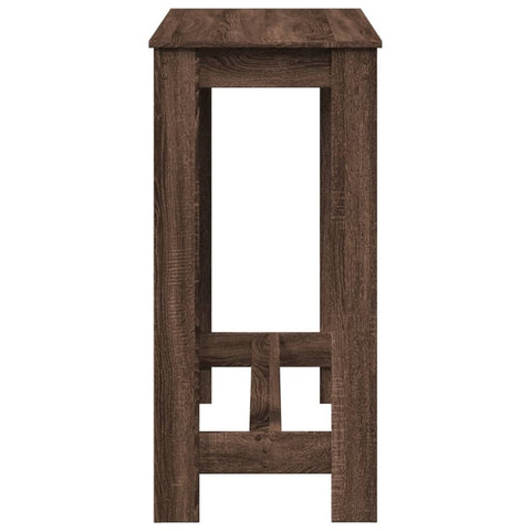 vidaXL Bar Table Brown Oak 102x50x103.5 cm Engineered Wood