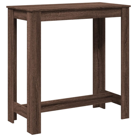 vidaXL Bar Table Brown Oak 102x50x103.5 cm Engineered Wood