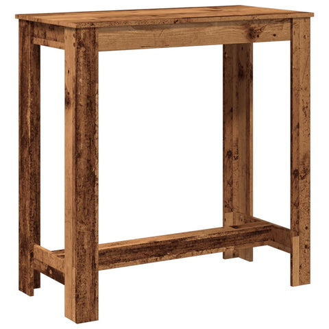 vidaXL Bar Table Old Wood 102x50x103.5 cm Engineered Wood
