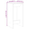 vidaXL Bar Table Artisan Oak 51x50x103.5 cm Engineered Wood