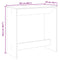 vidaXL Bar Table Sonoma Oak 102x50x103.5 cm Engineered Wood