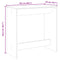 vidaXL Bar Table Concrete Grey 102x50x103.5 cm Engineered Wood