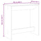 vidaXL Bar Table Grey Sonoma 102x50x103.5 cm Engineered Wood