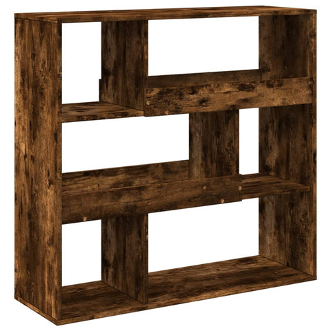 vidaXL Book Cabinet/Room Divider Smoked Oak 100x33x94.5 cm