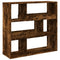 vidaXL Book Cabinet/Room Divider Smoked Oak 100x33x94.5 cm