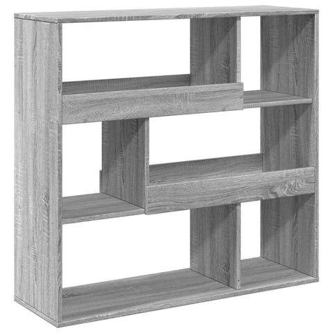 vidaXL Book Cabinet/Room Divider Grey Sonoma 100x33x94.5 cm