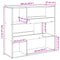 vidaXL Book Cabinet/Room Divider Old Wood 100x33x94.5 cm
