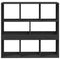 vidaXL Book Cabinet/Room Divider Black 100x33x94.5 cm