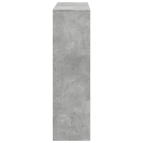 vidaXL Book Cabinet/Room Divider Concrete Grey 100x33x115 cm