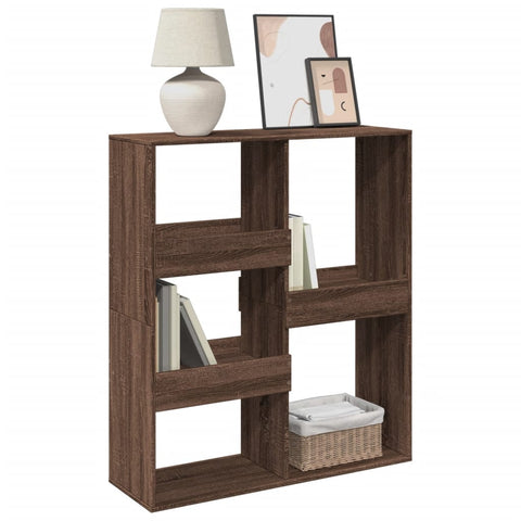 vidaXL Book Cabinet/Room Divider Brown Oak 100x33x115 cm