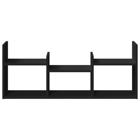 vidaXL Wall Cabinet 100x18x40 cm Black Engineered Wood