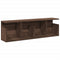 vidaXL Wall Cabinet 100x20x30 cm Brown Oak Engineered Wood