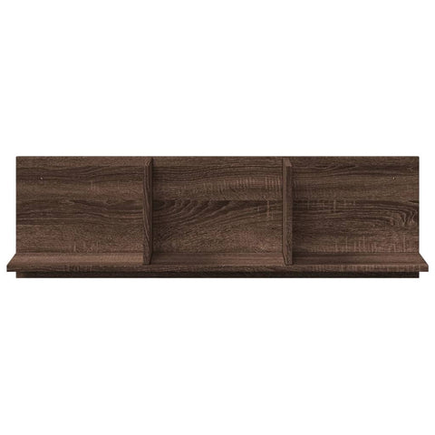 vidaXL Wall Cabinet 100x16.5x30 cm Brown Oak Engineered Wood