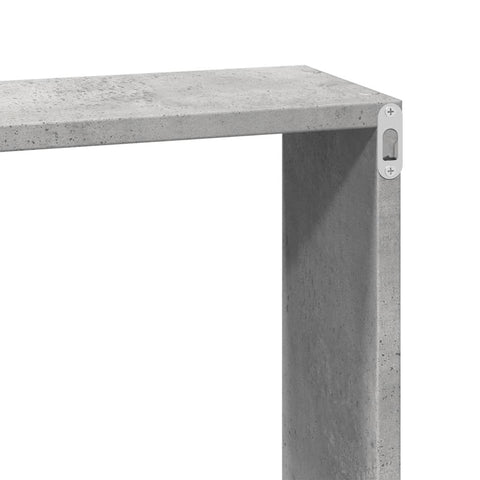 vidaXL Wall Cabinet 60x16x30 cm Concrete Grey Engineered Wood