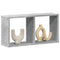 vidaXL Wall Cabinet 60x16x30 cm Concrete Grey Engineered Wood