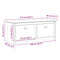 vidaXL Hallway Bench BODO White and Brown 114x40x45 cm