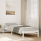vidaXL Extra Long Bed Frame without Mattress White 80x210 cm Solid Wood Pine