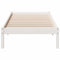 vidaXL Extra Long Bed Frame without Mattress White 80x220 cm Solid Wood Pine