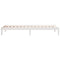 vidaXL Extra Long Bed Frame without Mattress White 80x220 cm Solid Wood Pine