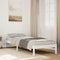 vidaXL Extra Long Bed Frame without Mattress White 100x220 cm Solid Wood Pine