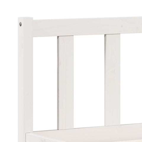 vidaXL Extra Long Bed Frame without Mattress White 140x210 cm Solid Wood Pine