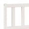 vidaXL Extra Long Bed Frame without Mattress White 140x210 cm Solid Wood Pine