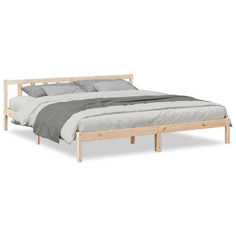 vidaXL Extra Long Bed Frame without Mattress 200x210 cm Solid Wood Pine