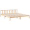 vidaXL Extra Long Bed Frame without Mattress 200x210 cm Solid Wood Pine