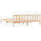 vidaXL Extra Long Bed Frame without Mattress 200x210 cm Solid Wood Pine
