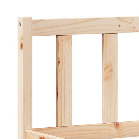 vidaXL Extra Long Bed Frame without Mattress 200x210 cm Solid Wood Pine