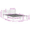 vidaXL Bed Frame without Mattress White 140x200 cm Solid Wood Pine
