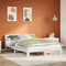 vidaXL Bed Frame without Mattress White 140x200 cm Solid Wood Pine