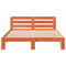 vidaXL Bed Frame without Mattress Wax Brown 140x200 cm Solid Wood Pine