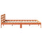 vidaXL Bed Frame without Mattress Wax Brown 140x200 cm Solid Wood Pine