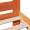 vidaXL Bed Frame without Mattress Wax Brown 140x200 cm Solid Wood Pine