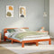 vidaXL Bed Frame without Mattress Wax Brown 140x200 cm Solid Wood Pine